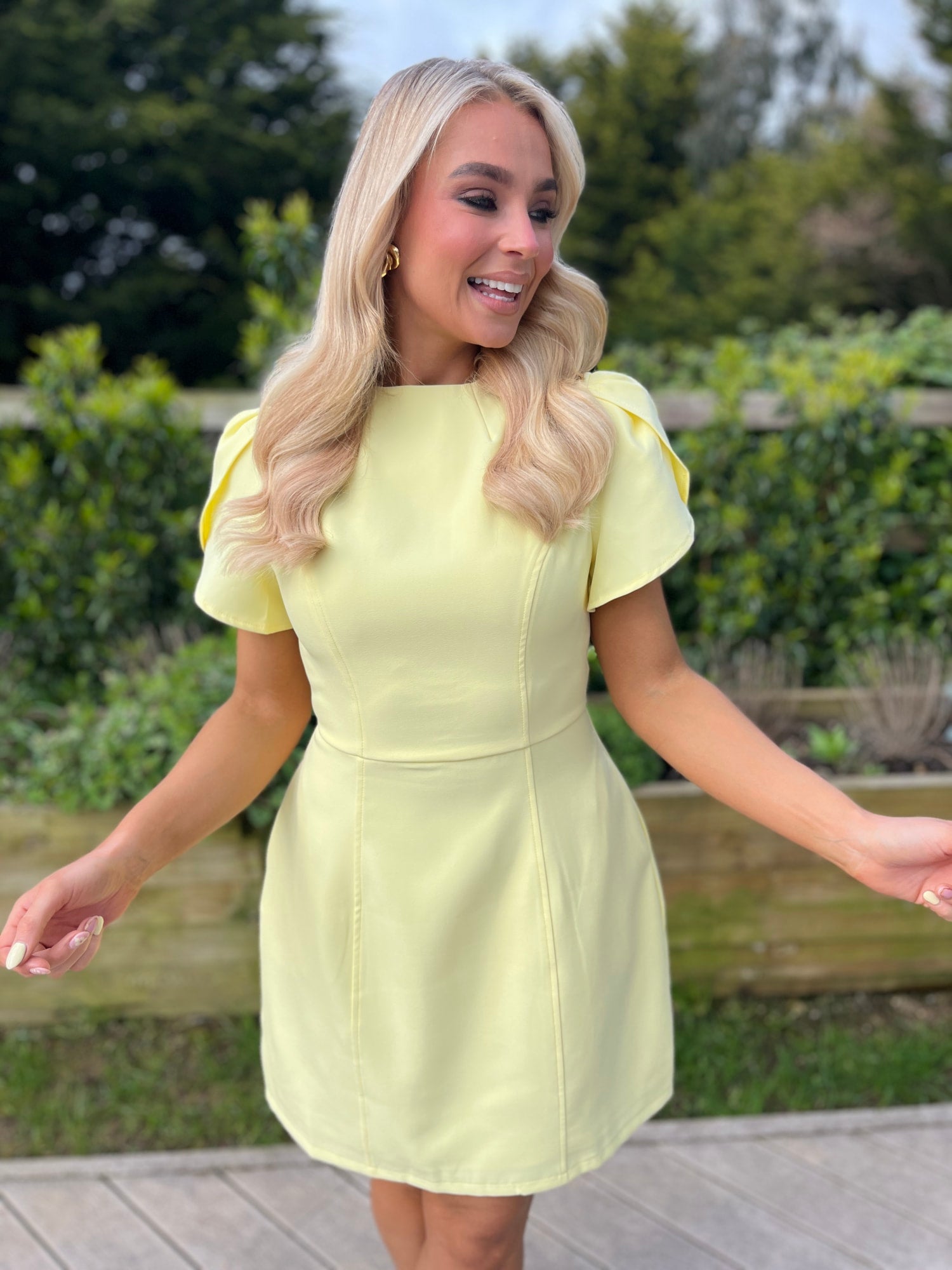 Ami Mini Dress Yellow - Image 2