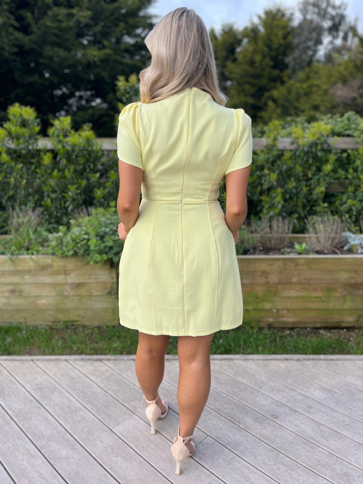 Ami Mini Dress Yellow - Image 3
