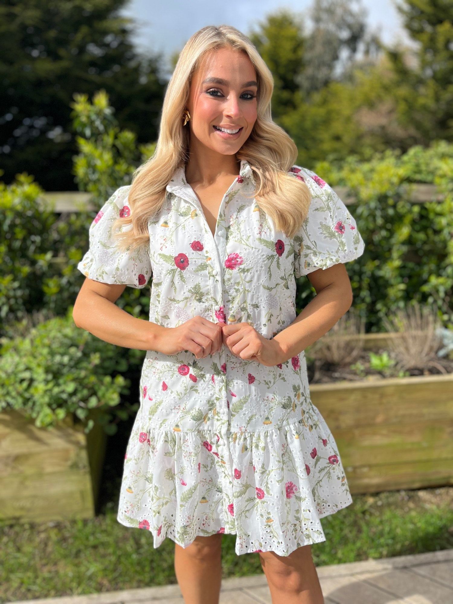 Primrose Mini Dress White - Image 3