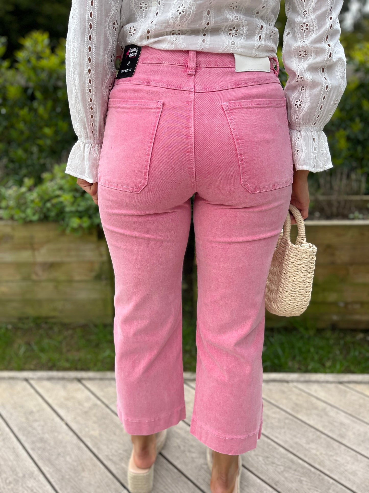 Laine Crop Pink Jean - Image 5