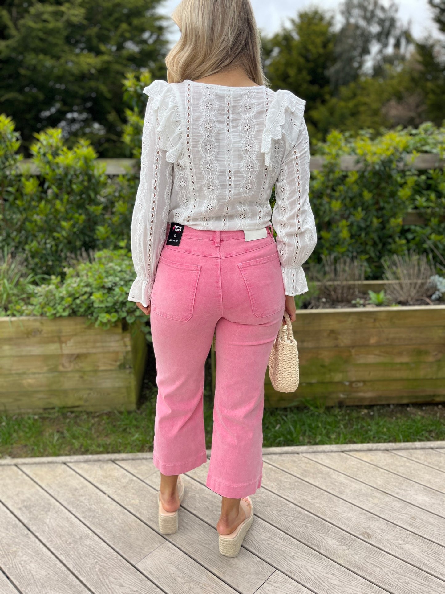 Laine Crop Pink Jean - Image 6