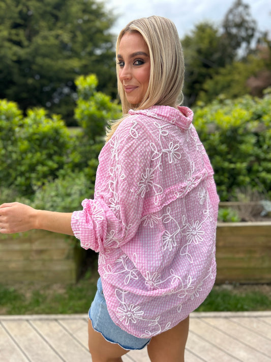Anna Pink Shirt - Image 1