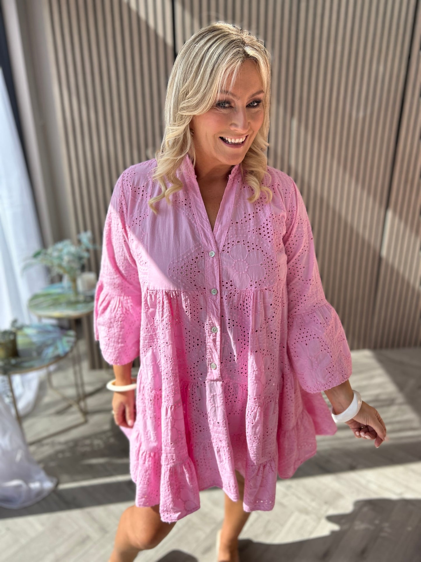 Penelope Dress Pink - Image 2