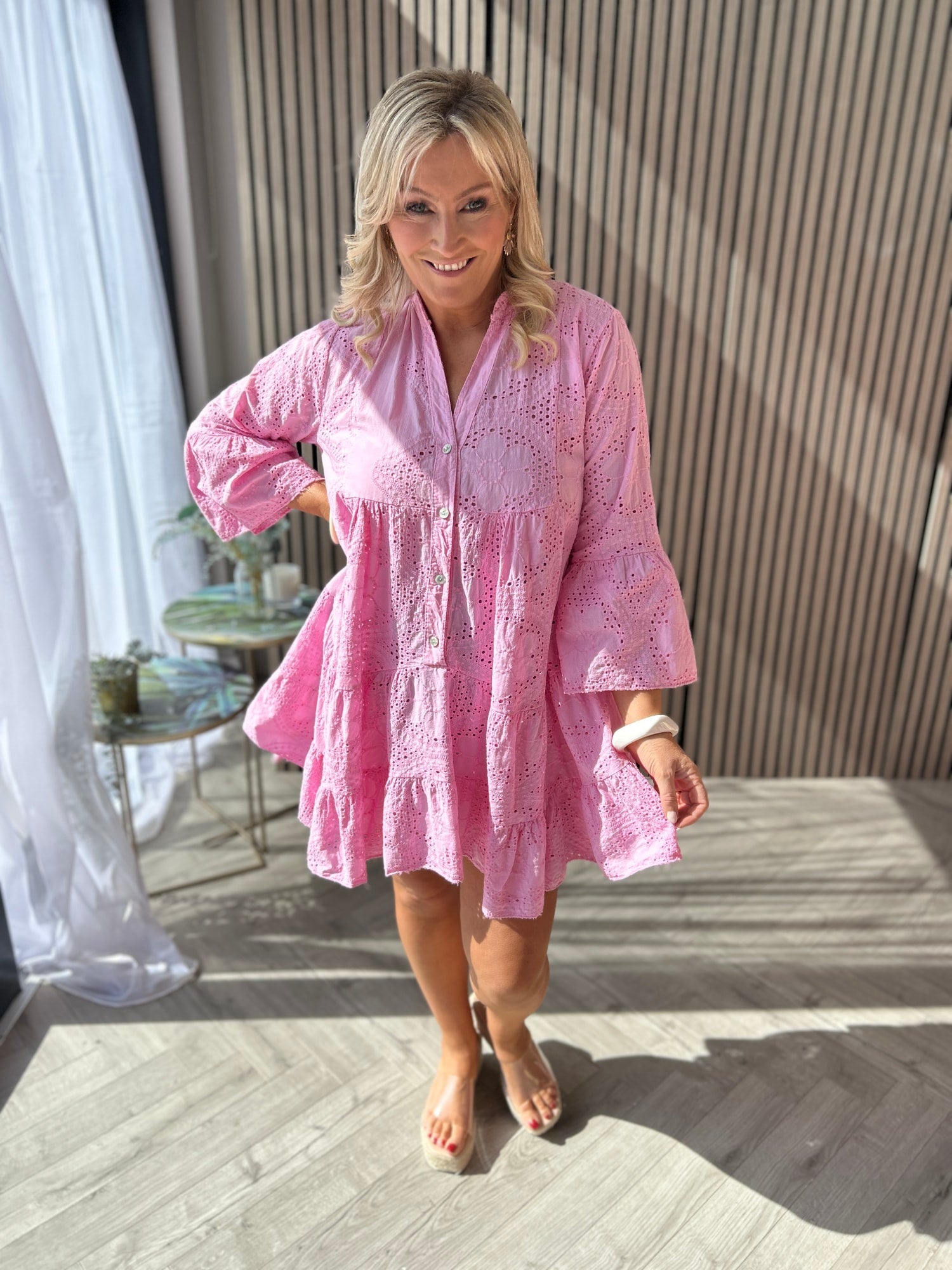 Penelope Dress Pink - Image 4