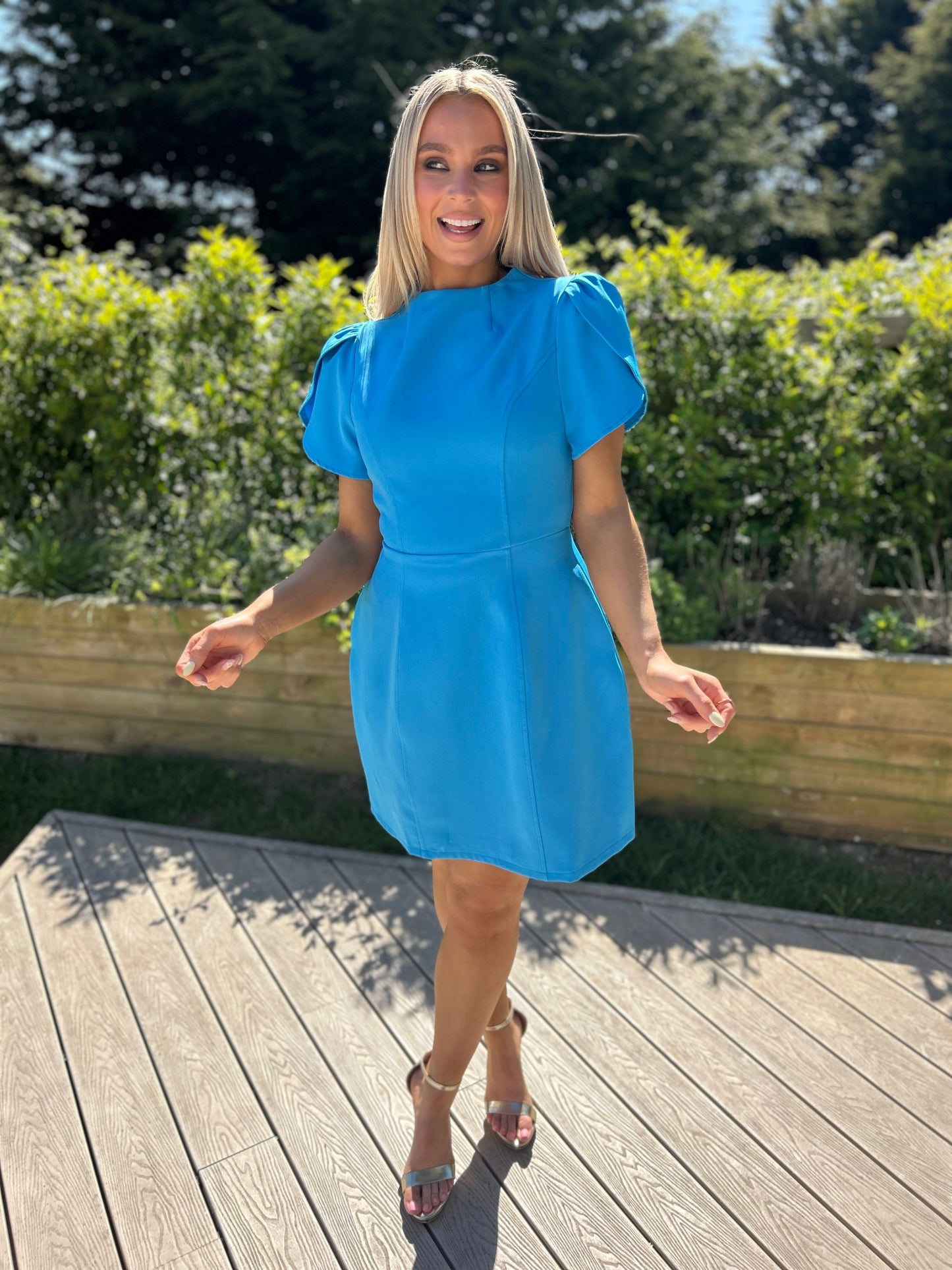 Ami Mini Dress Blue - Image 5