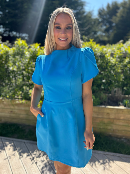 Ami Mini Dress Blue - Image 1