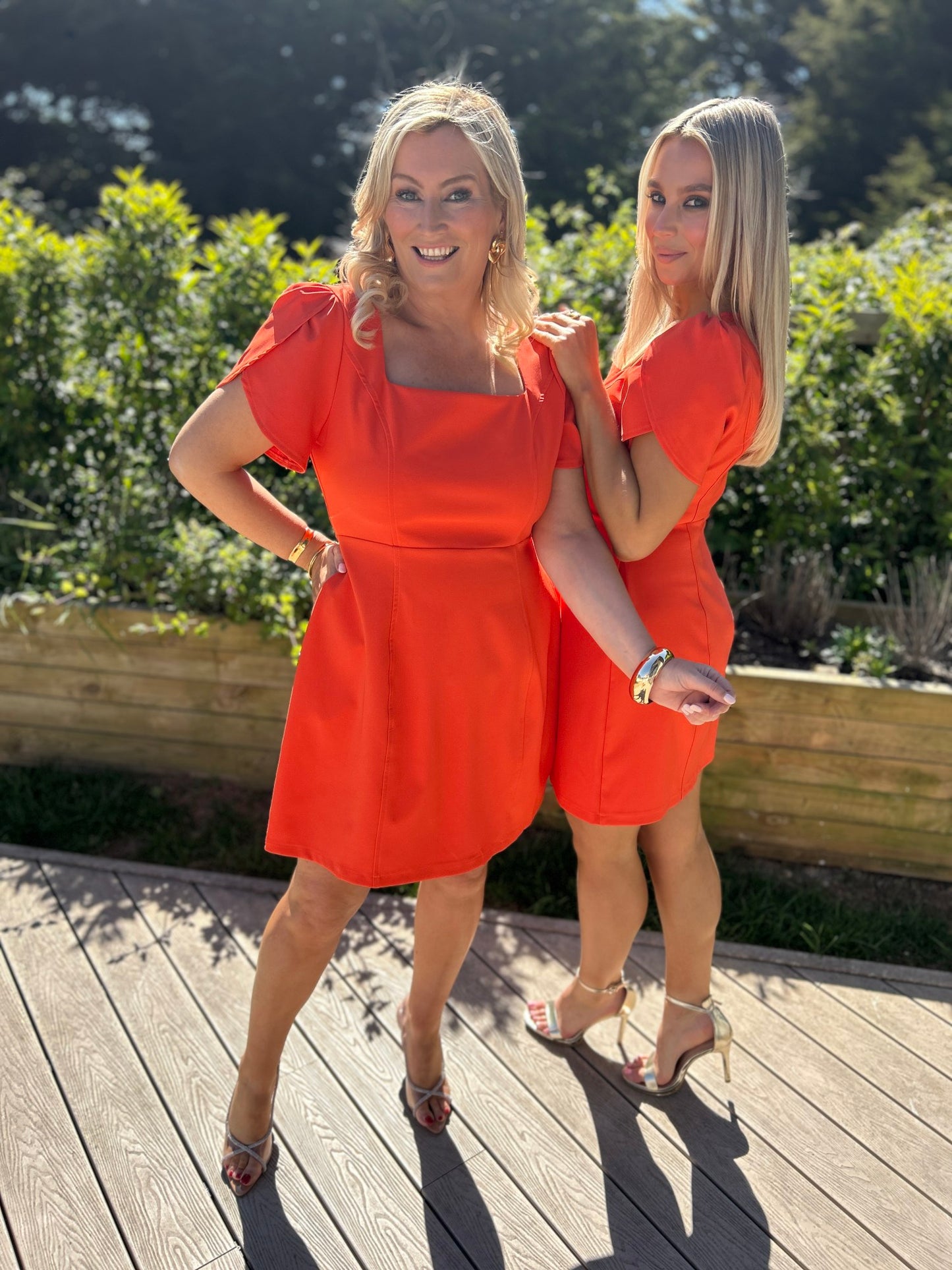 Reeve Mini Dress Orange - Image 2