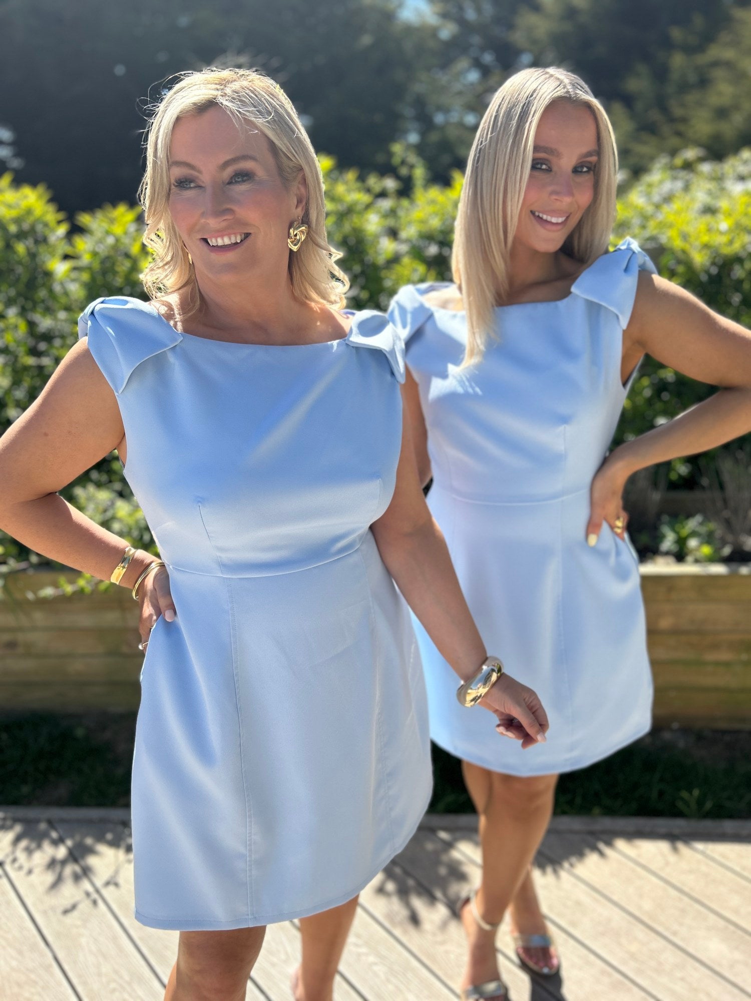 Milano Mini Dress Sky - Image 2