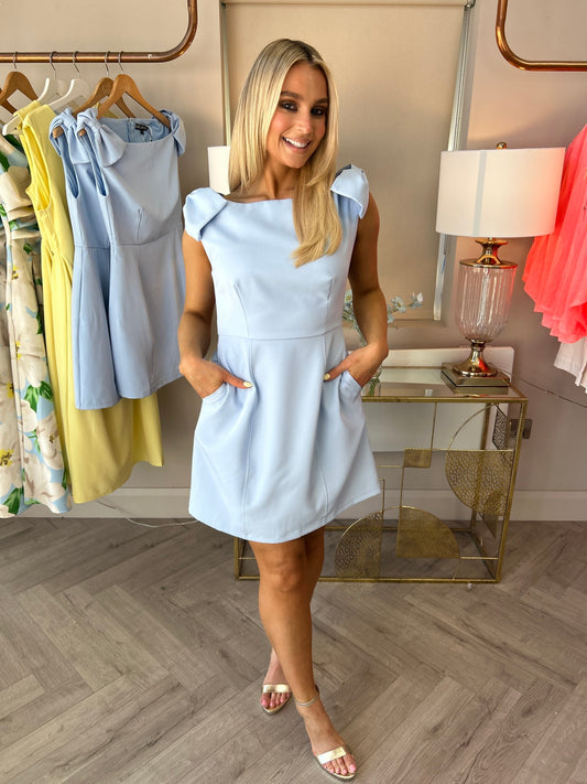 Milano Mini Dress Sky - Image 1