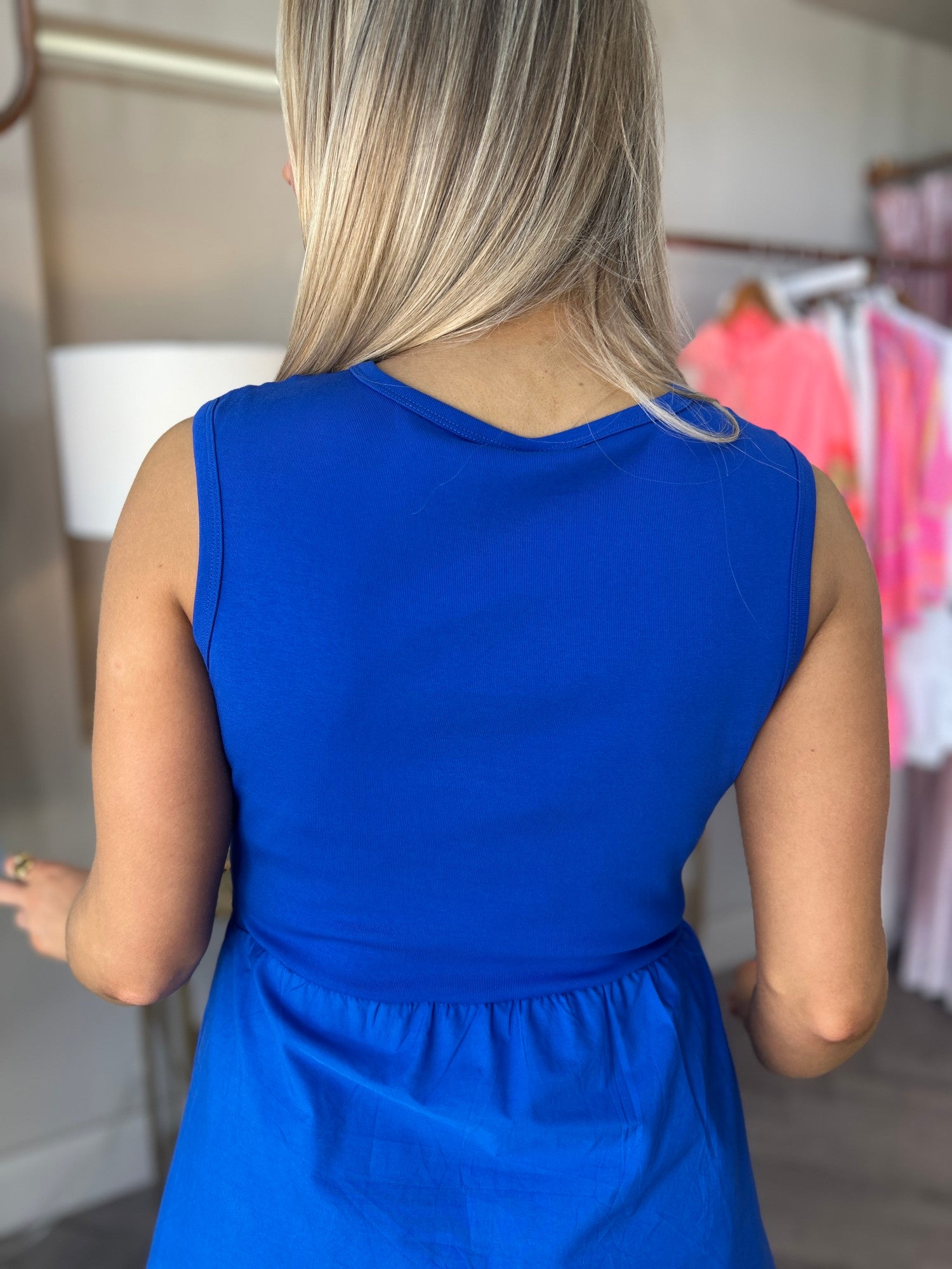 Carmen Dress Cobalt Blue - Image 3
