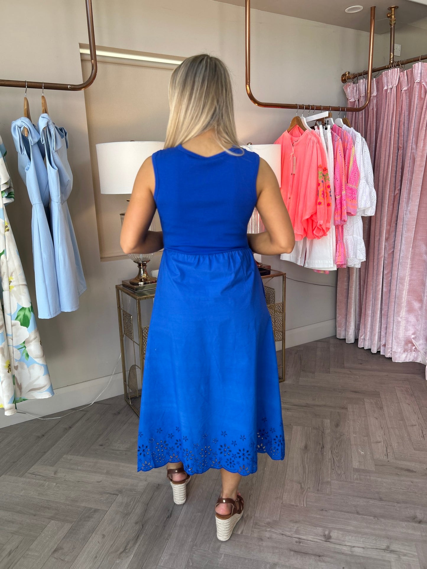 Carmen Dress Cobalt Blue - Image 4