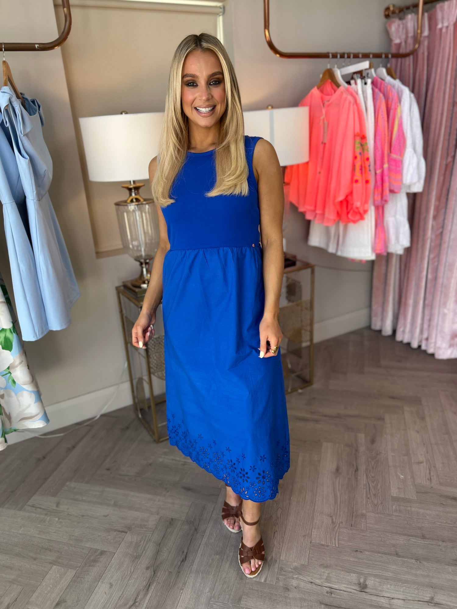 Carmen Dress Cobalt Blue - Image 8