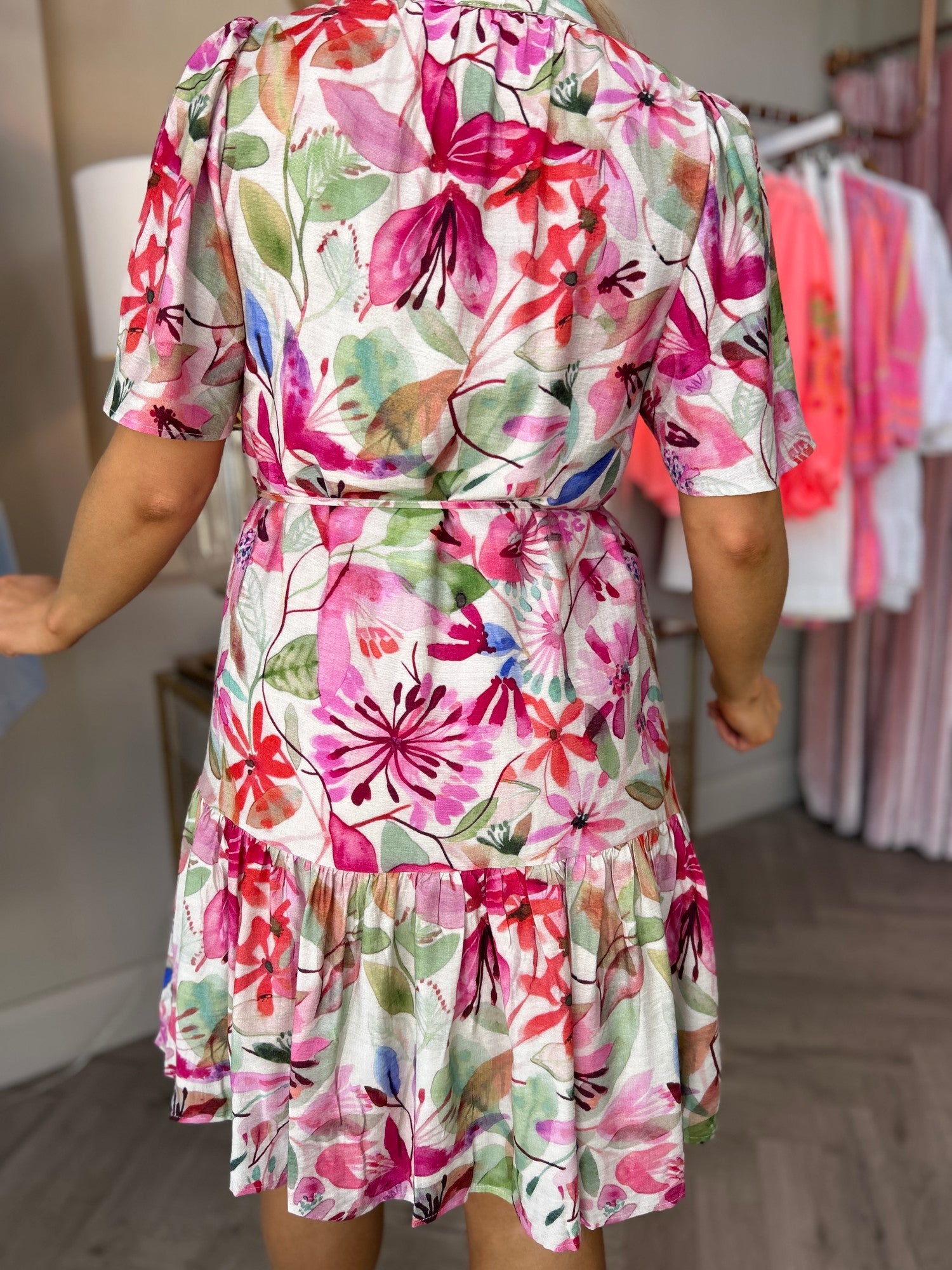 Fleur Dress Pink - Image 5