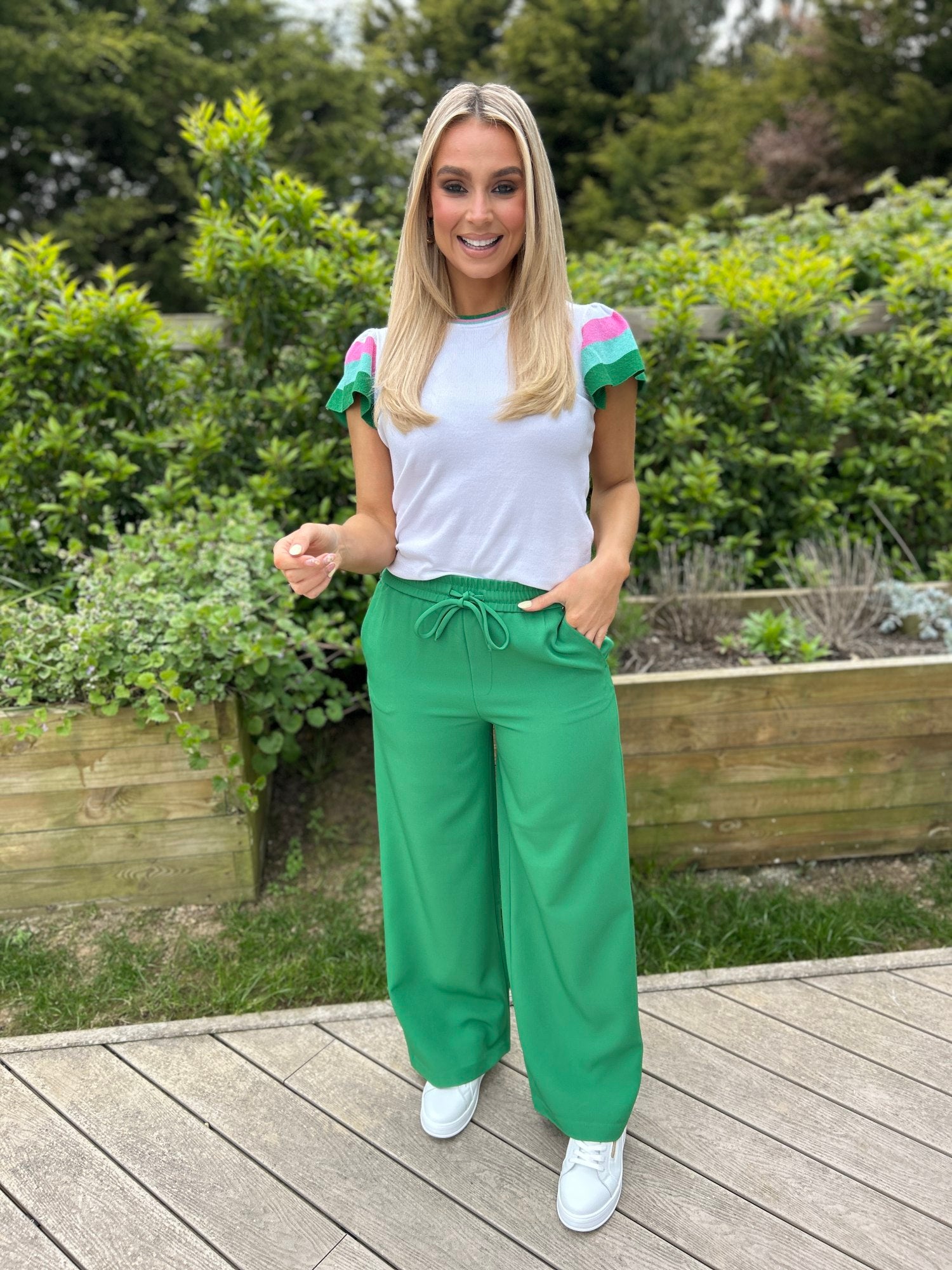 Josie Trousers Green Short - Image 7