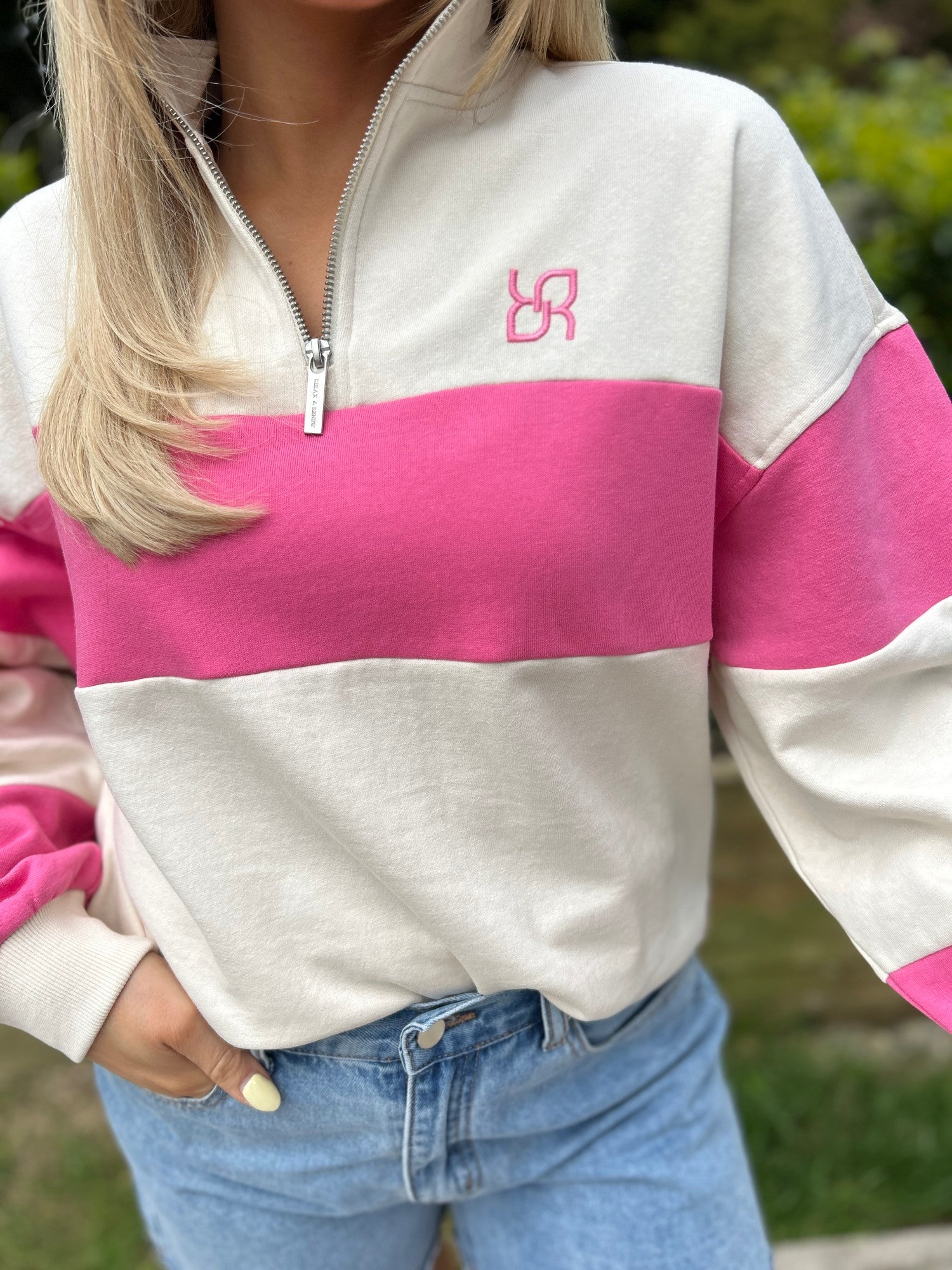 Eudora Half Zip Pink - Image 3