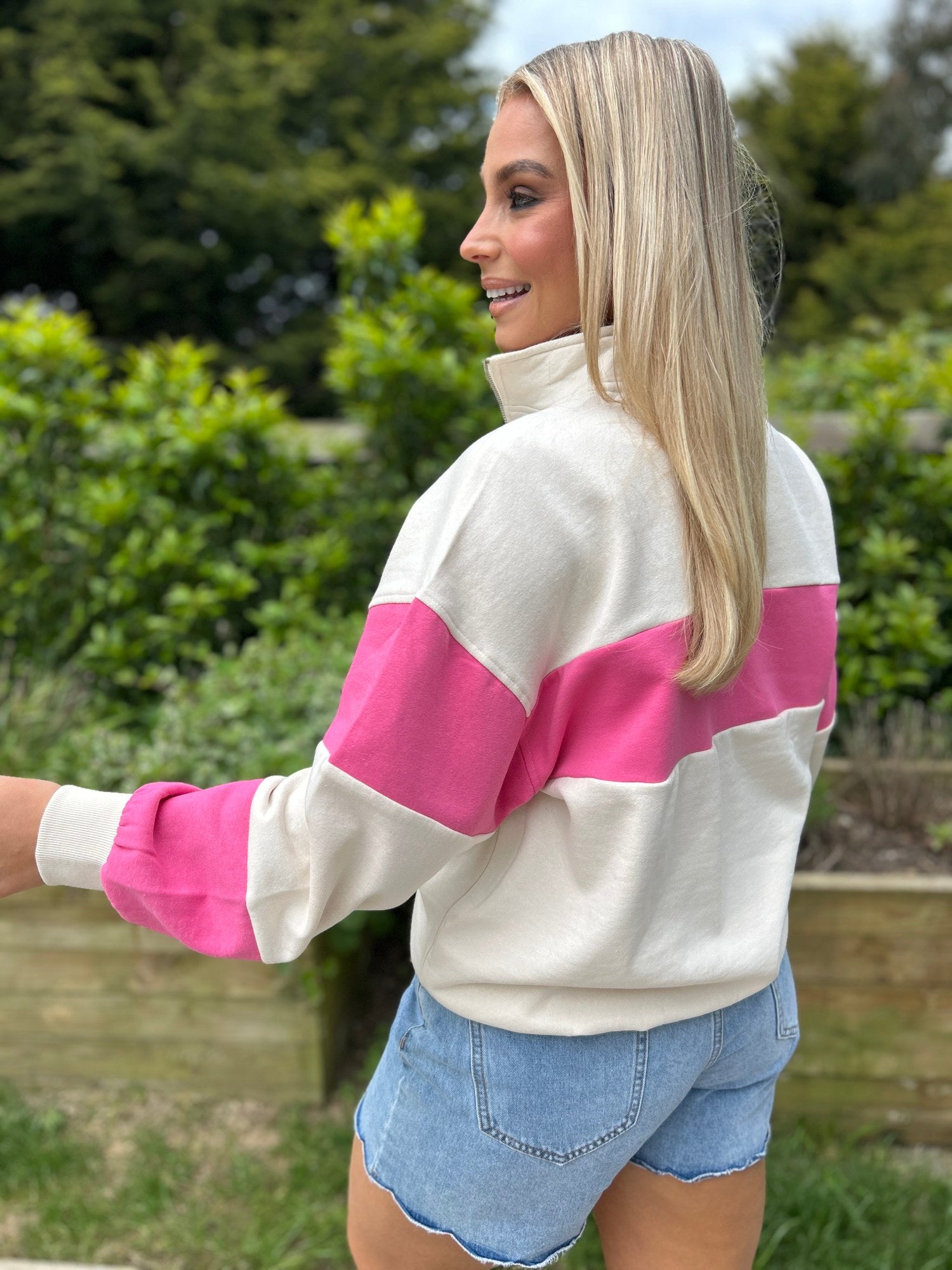 Eudora Half Zip Pink - Image 2