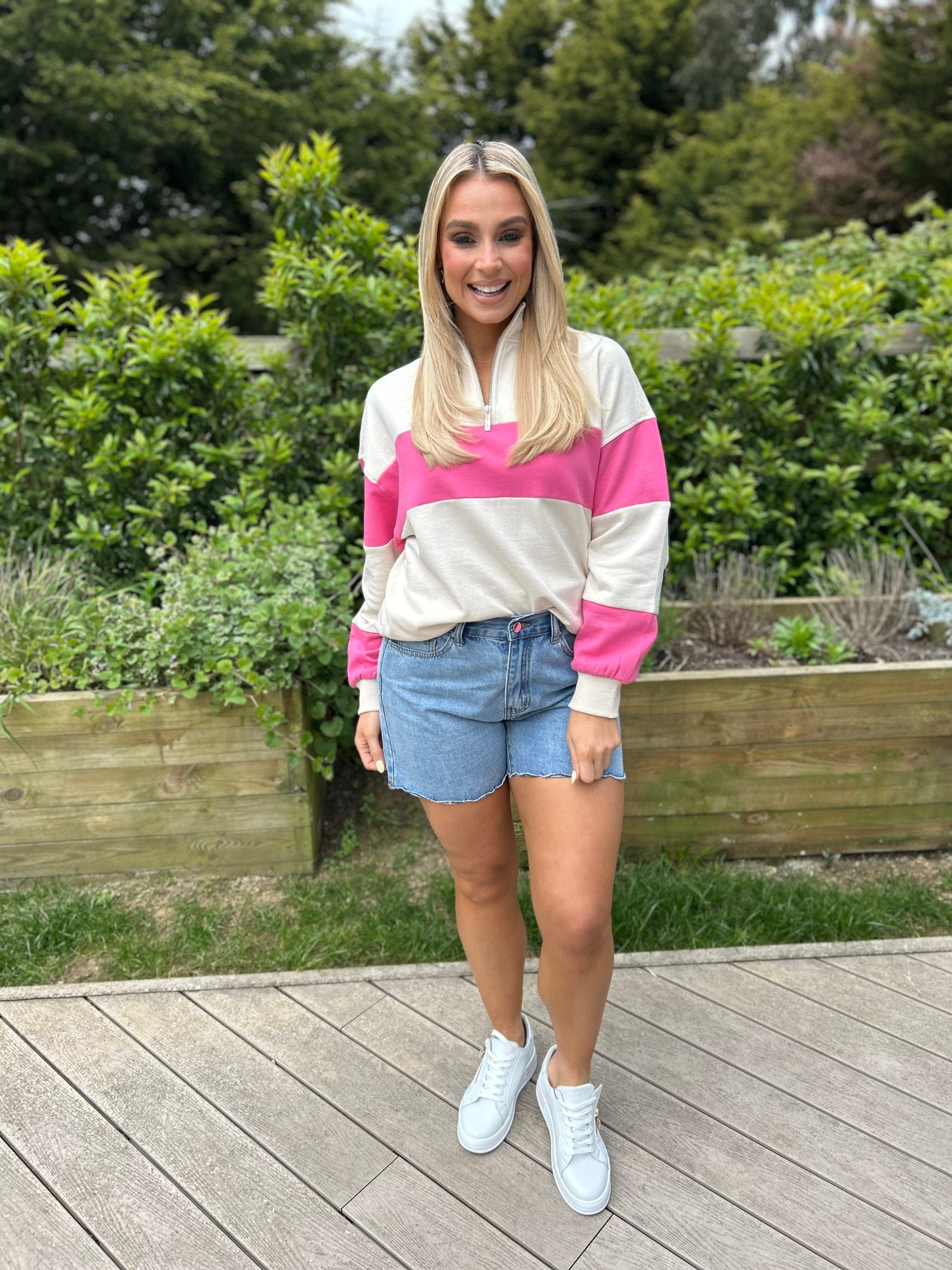 Eudora Half Zip Pink - Image 6
