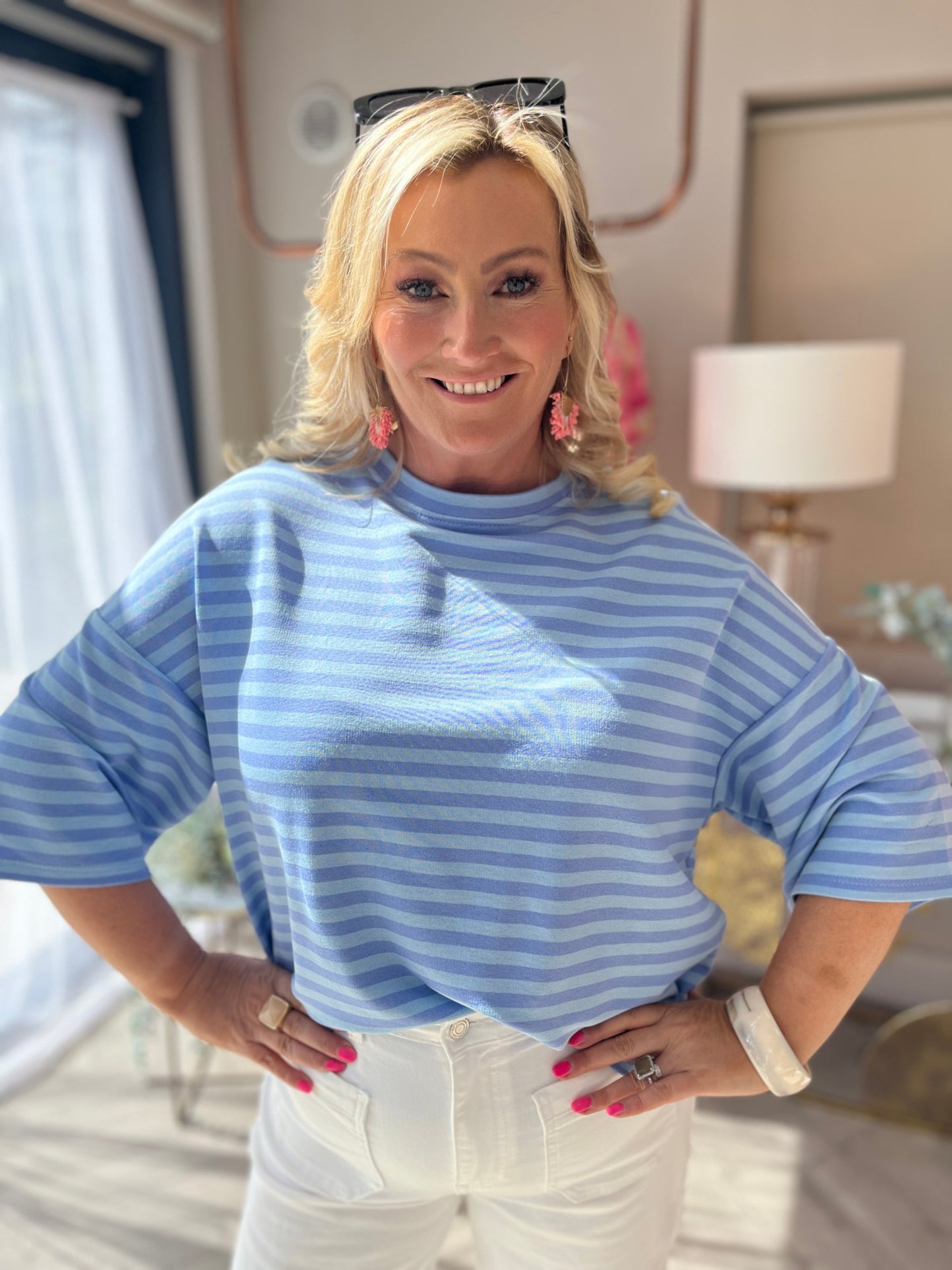 Meg Top Blue - Image 1