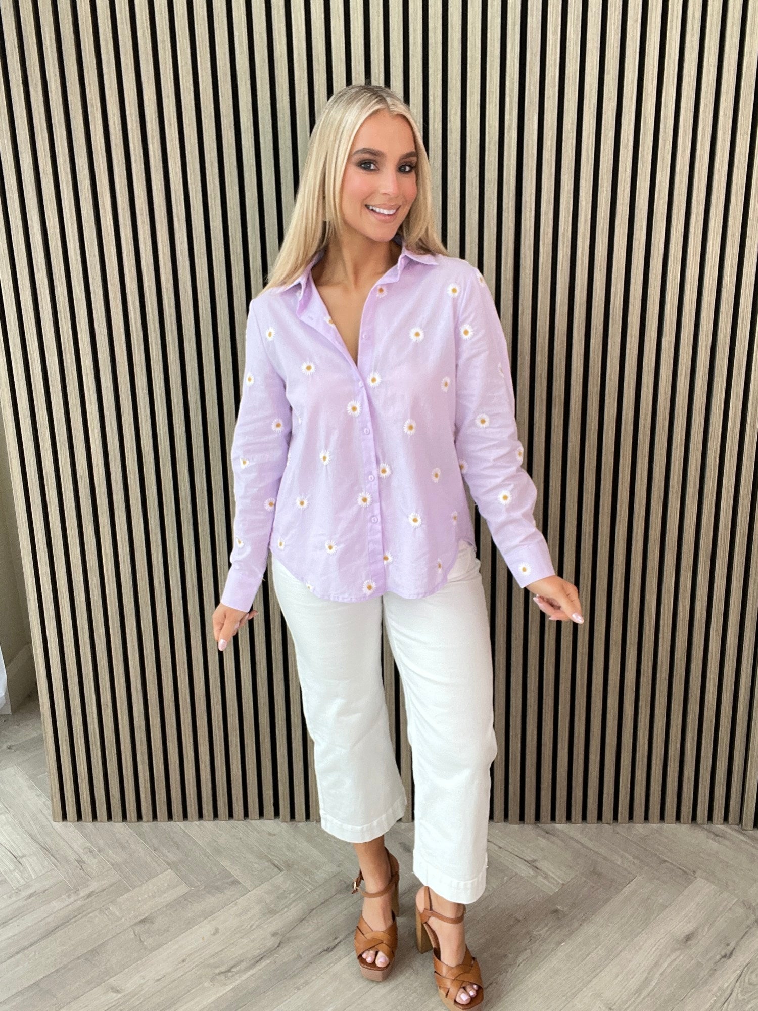 Daisy Shirt Lilac - Image 5