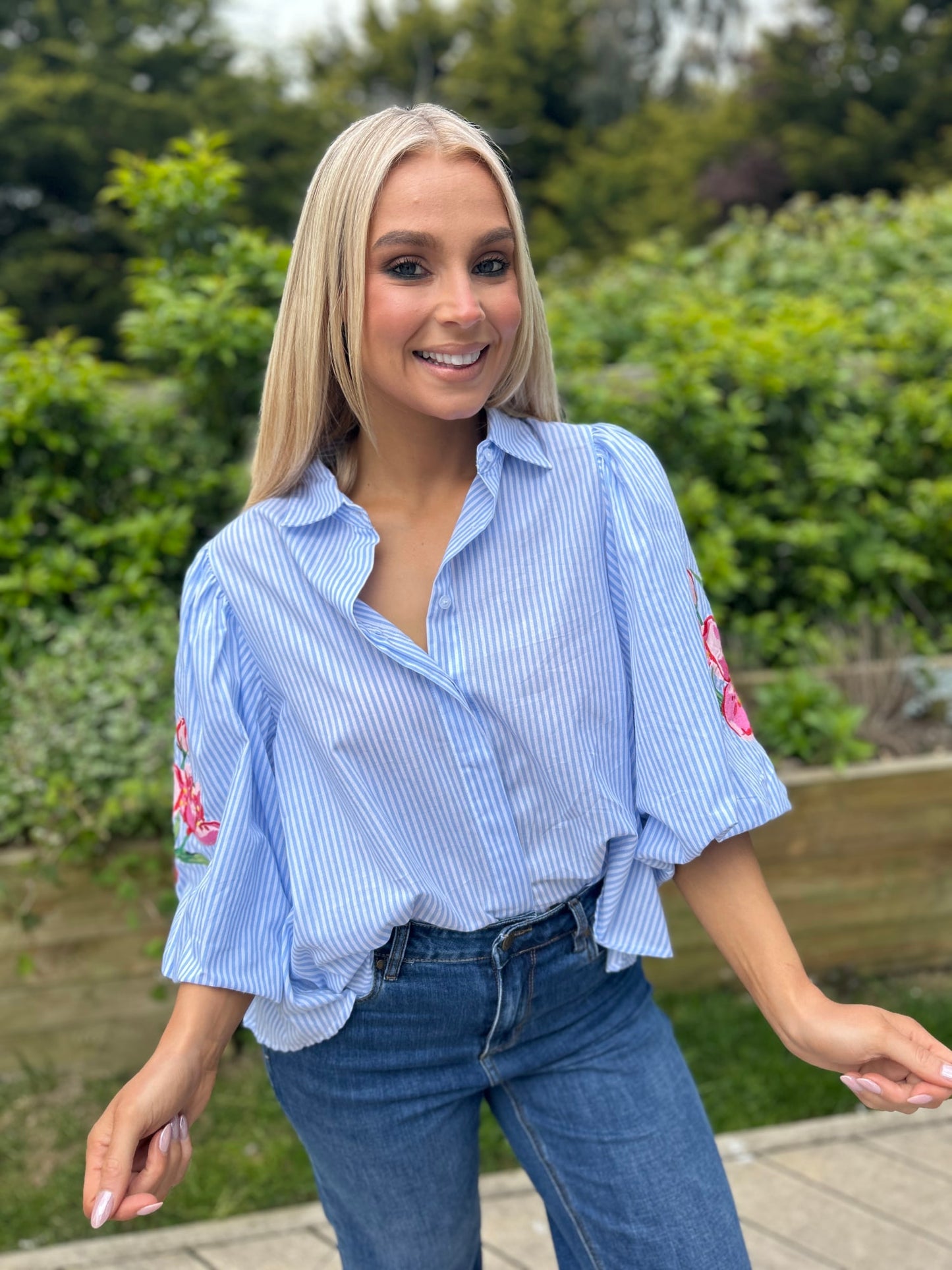 Cara Blouse Blue - Image unknown