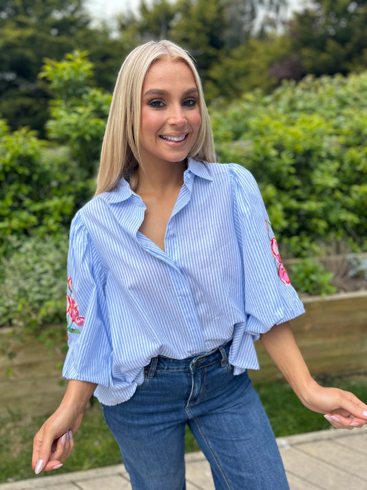 Cara Blouse Blue - Image unknown