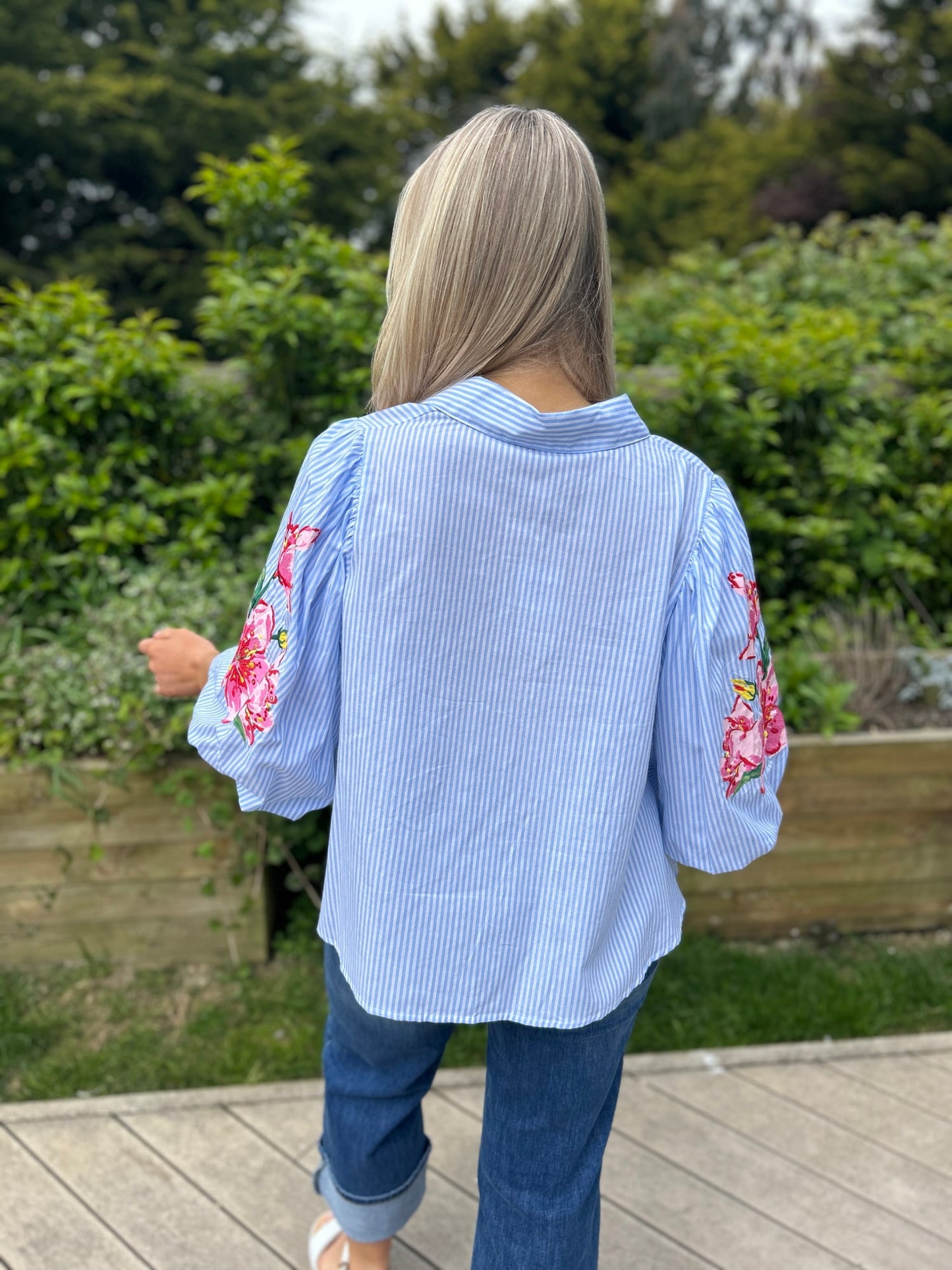 Cara Blouse Blue - Image 5