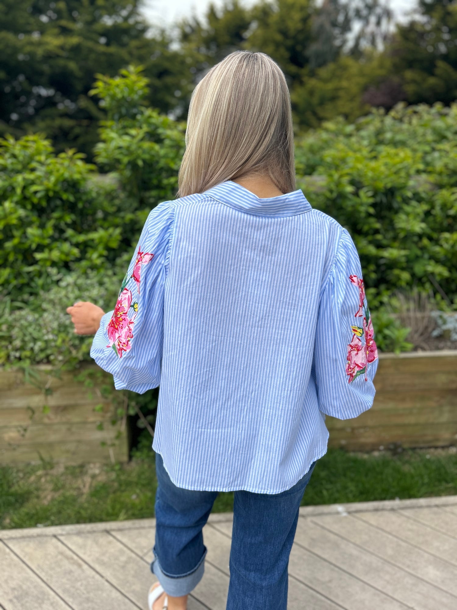 Cara Blouse Blue - Image 5