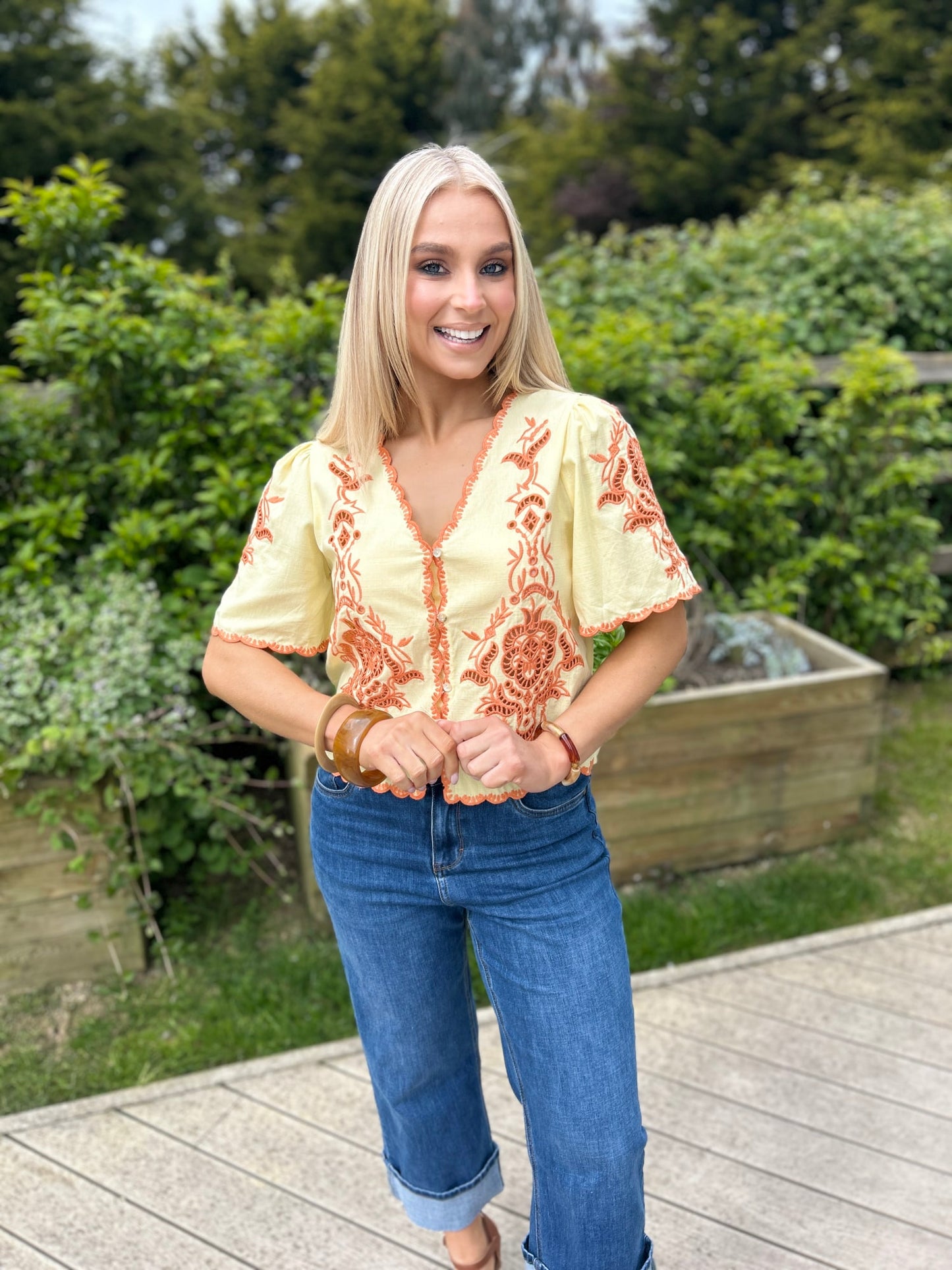 Mila Blouse Yellow - Image 6