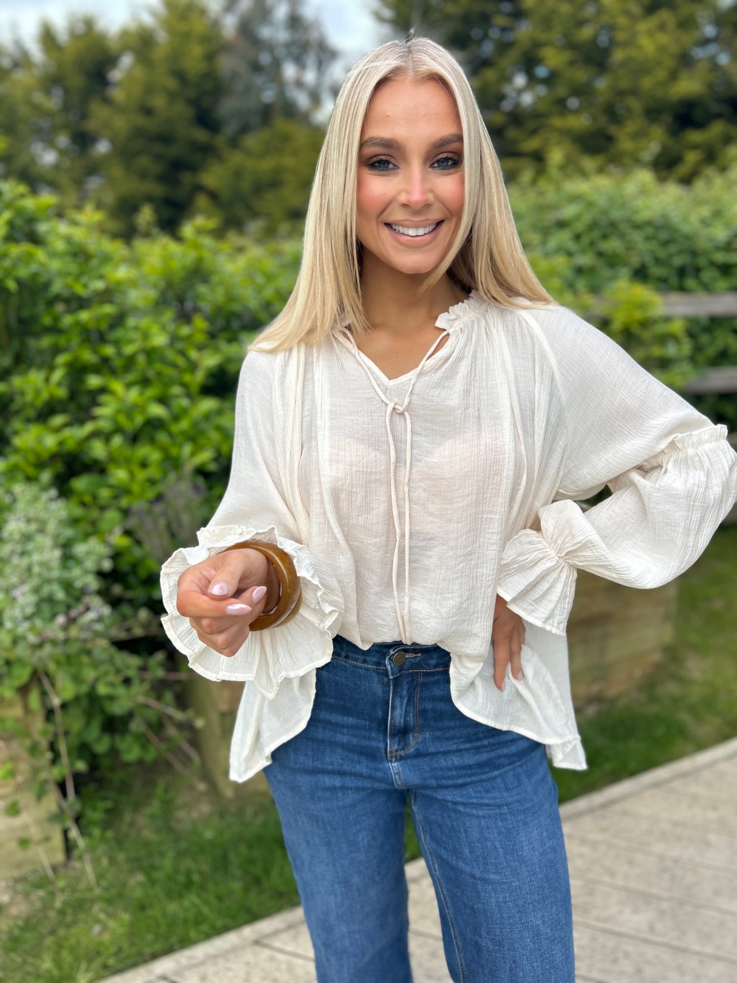 Molly Blouse Ecru