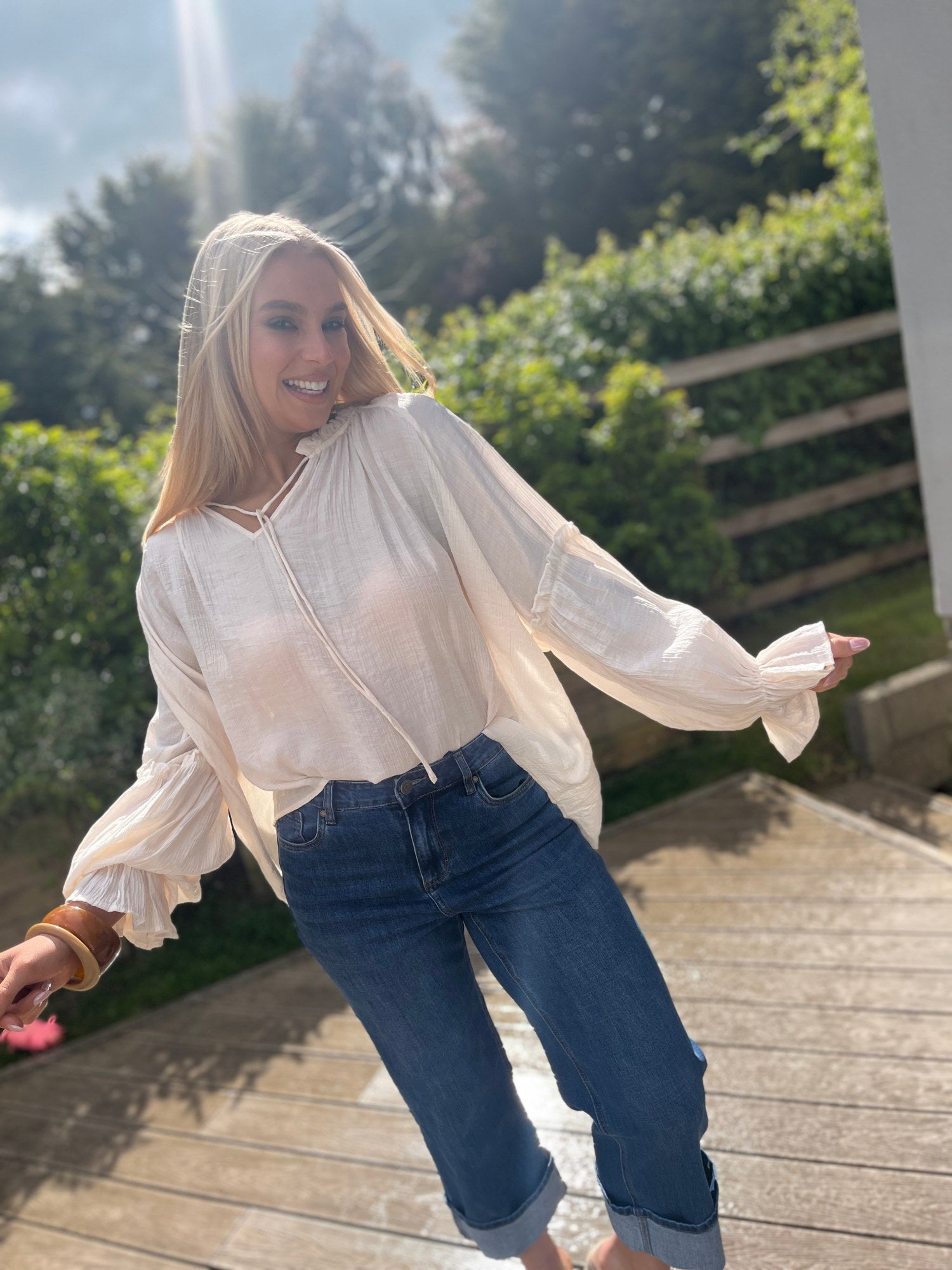 Molly Blouse Ecru