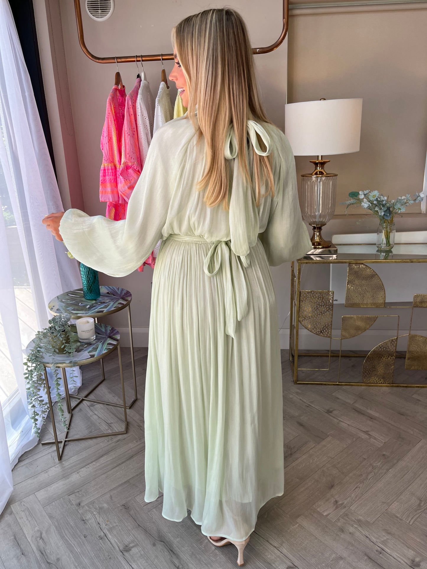 Alva Mint Maxi Dress - Image 2