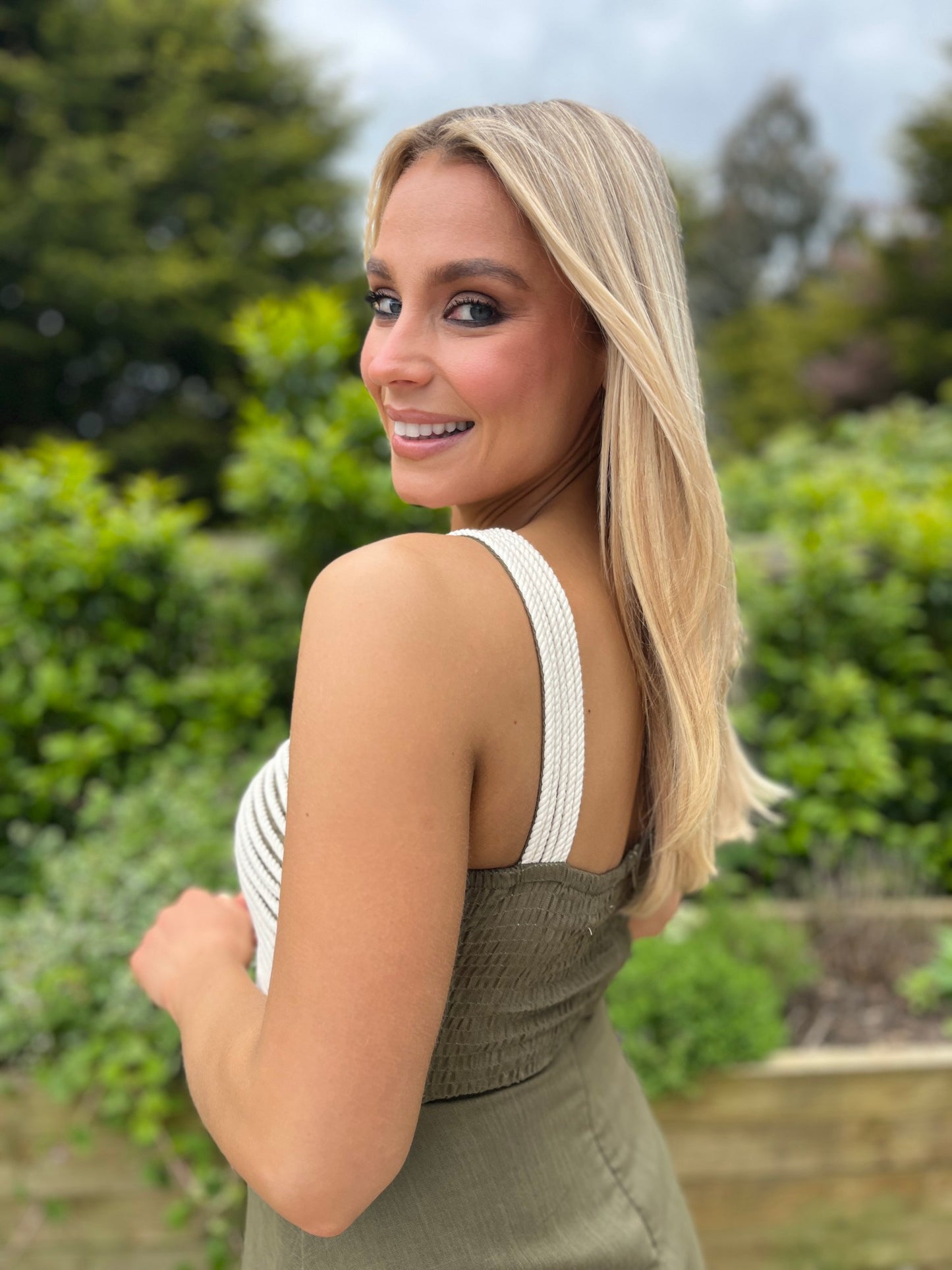 Enya Khaki Maxi Dress