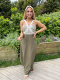 Enya Khaki Maxi Dress