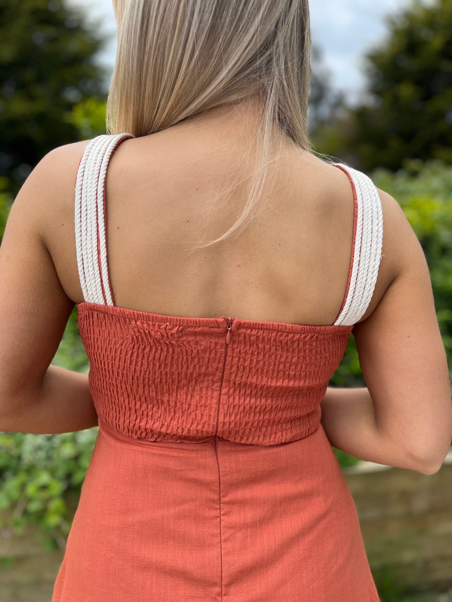 Enya Rust Maxi Dress