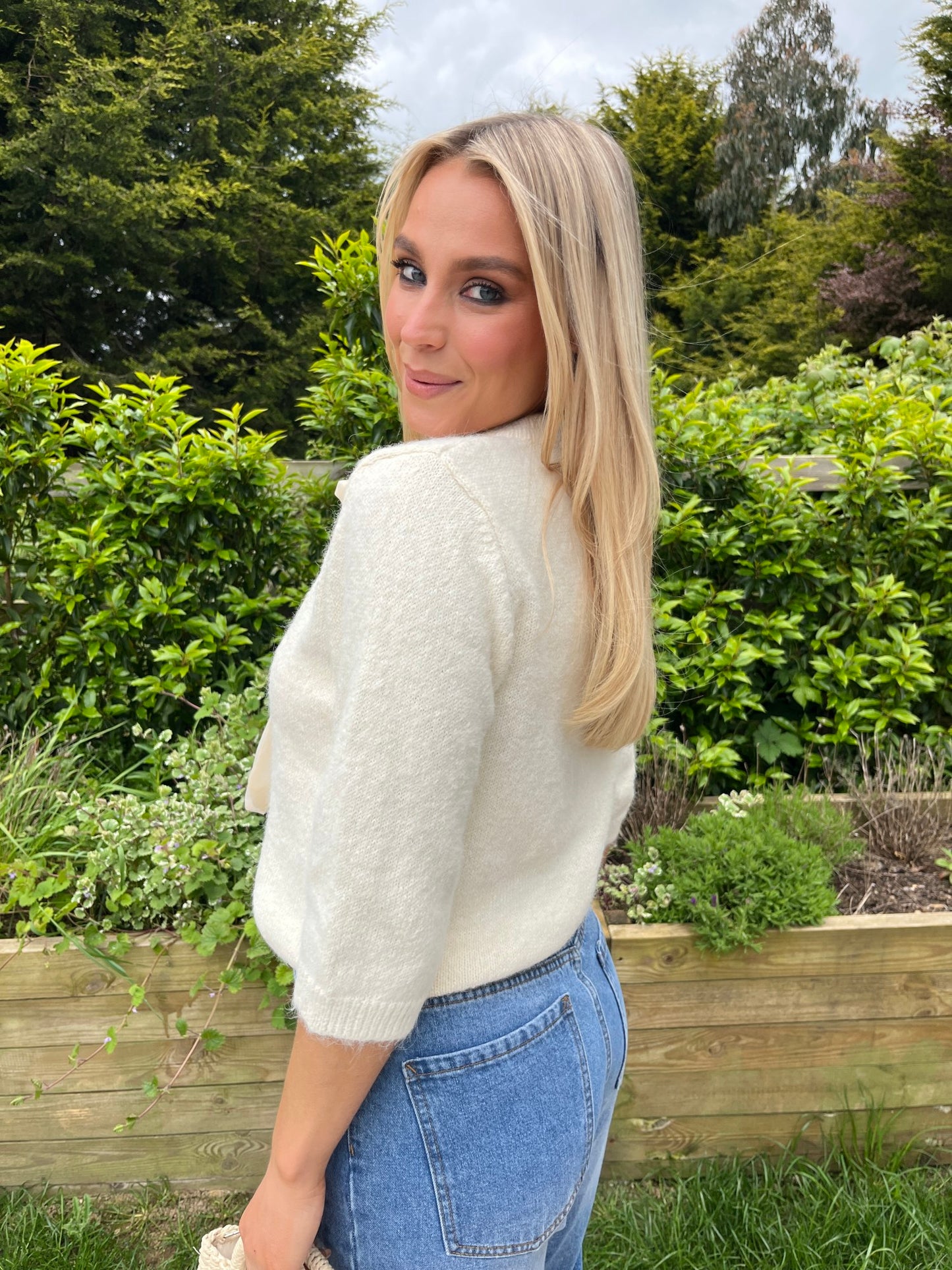 Darcey Bow Cardi - Image 2