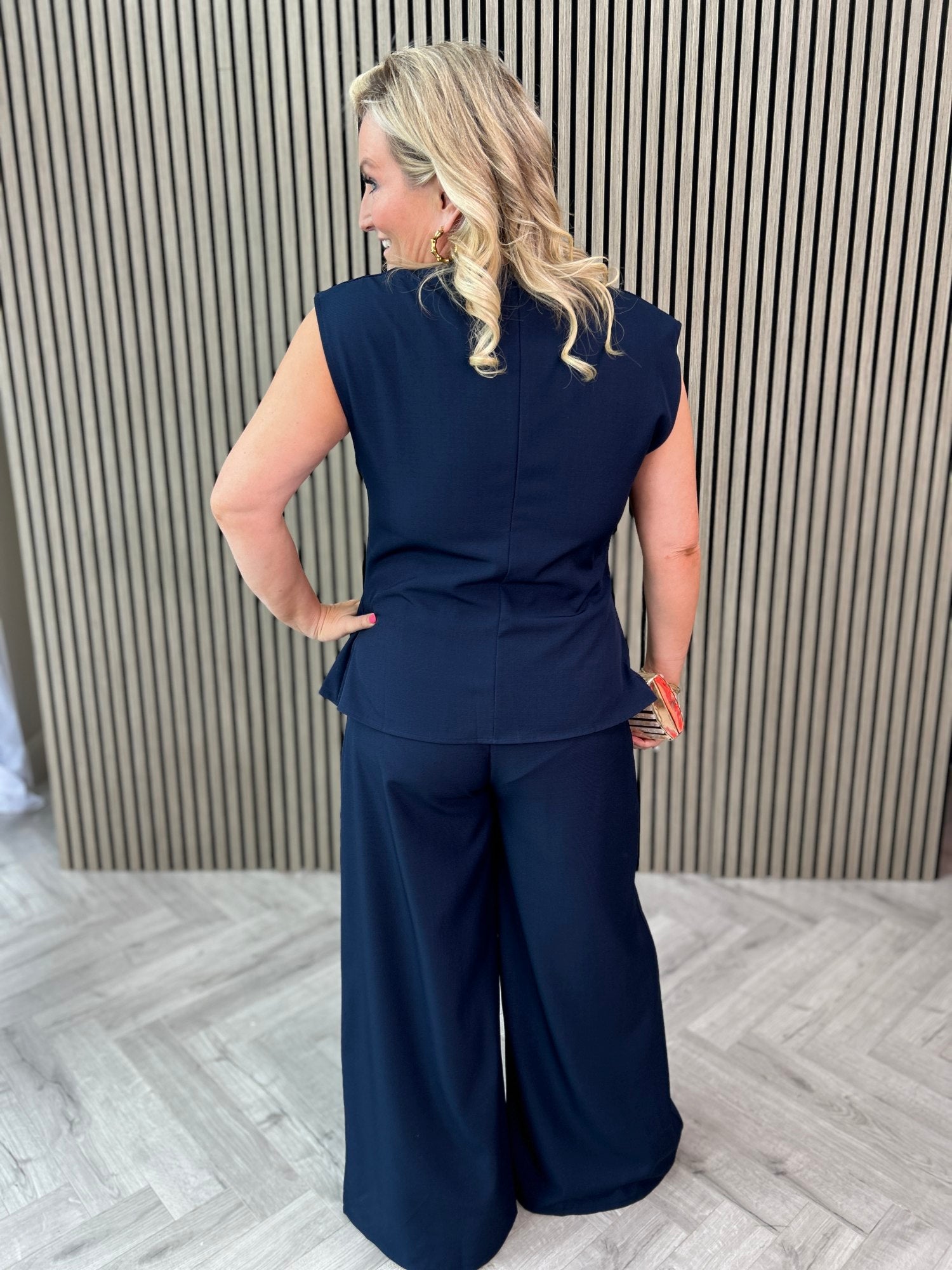 Sarah Co-Ord Navy - Image 3