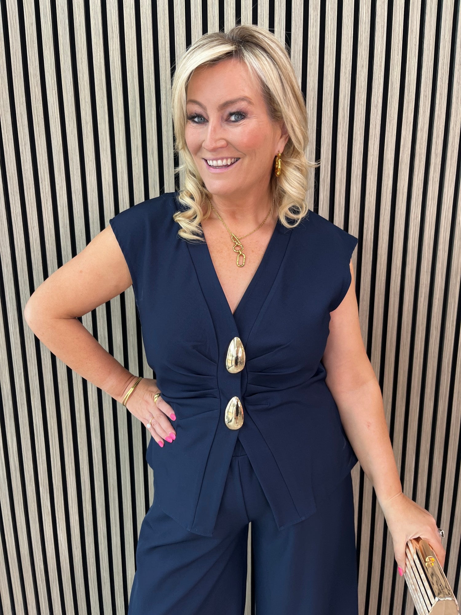 Sarah Co-Ord Navy - Image 7