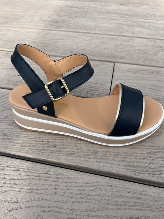 Jasmin Navy Sandal  - Image unknown