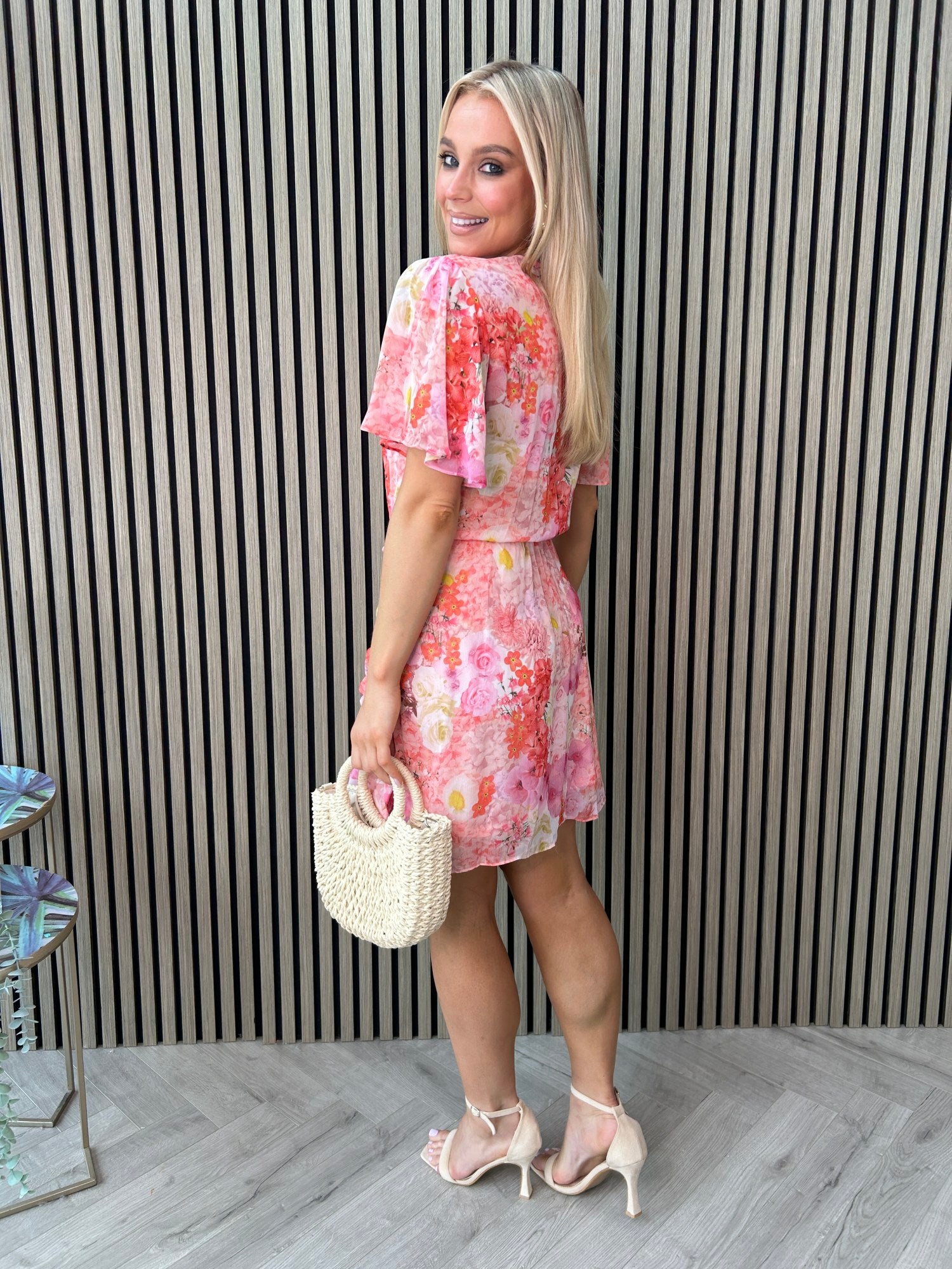Caris Dress Pink - Image 3