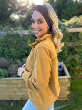 Tori Cord Shirt Mustard - Image 7