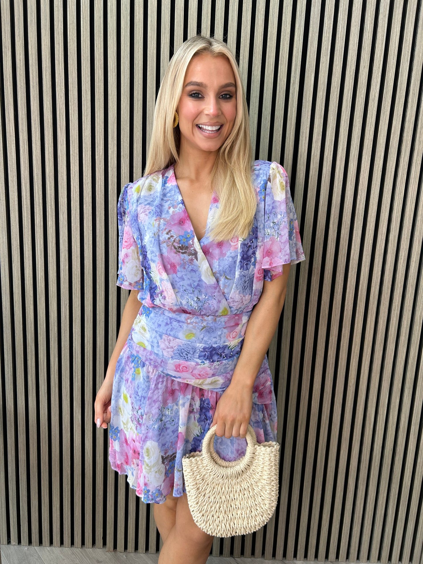 Caris Dress Blue - Image 2