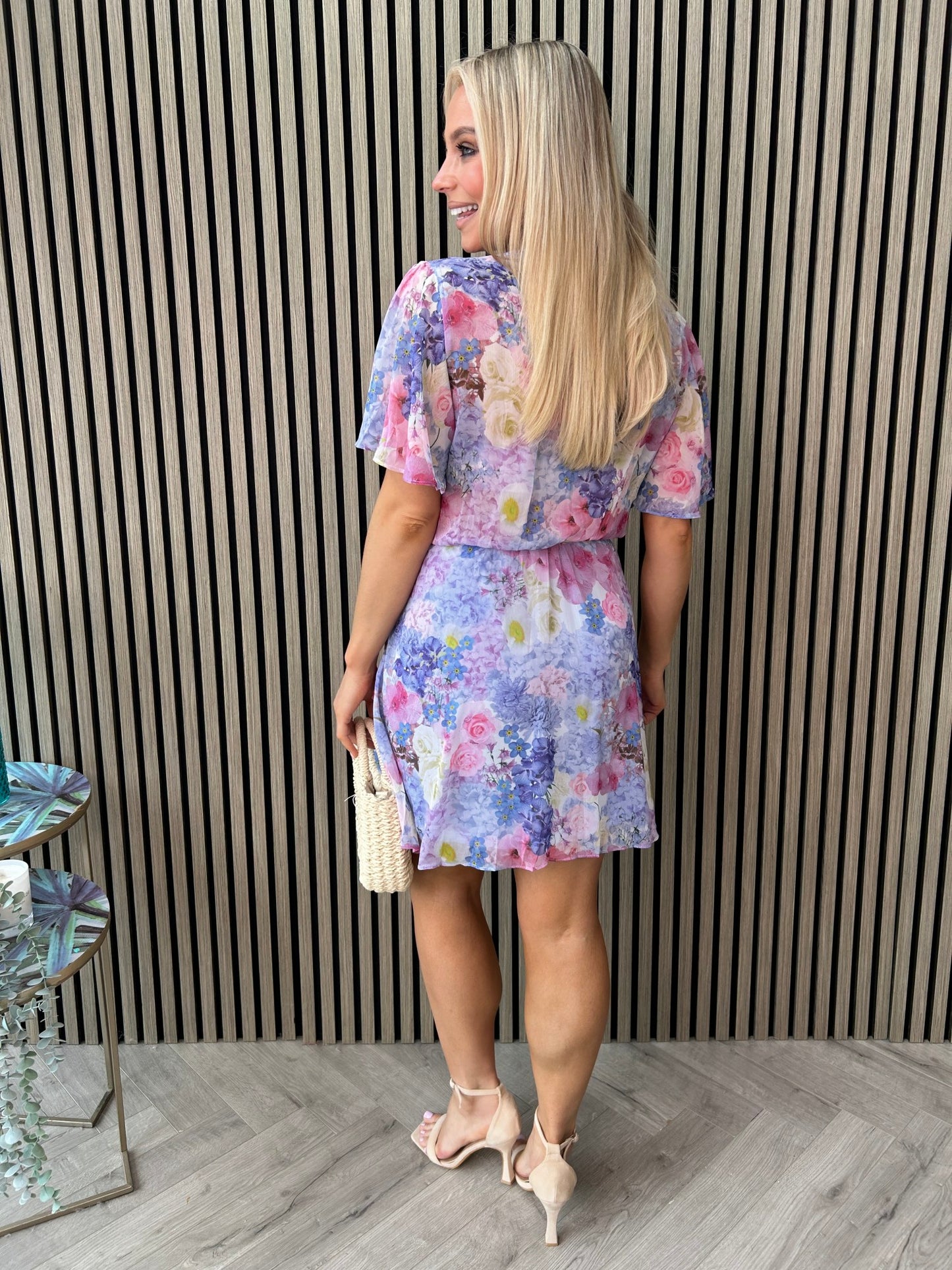 Caris Dress Blue - Image 6