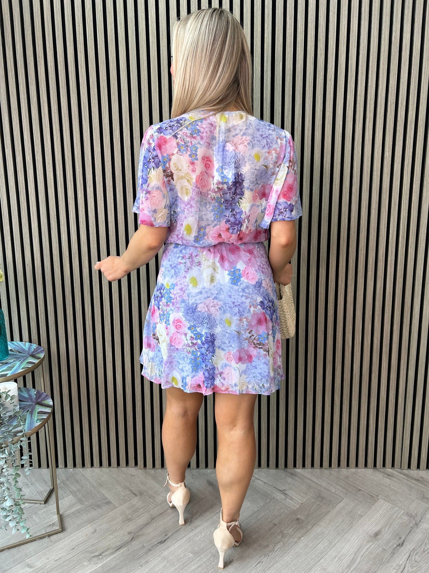 Caris Dress Blue - Image 7