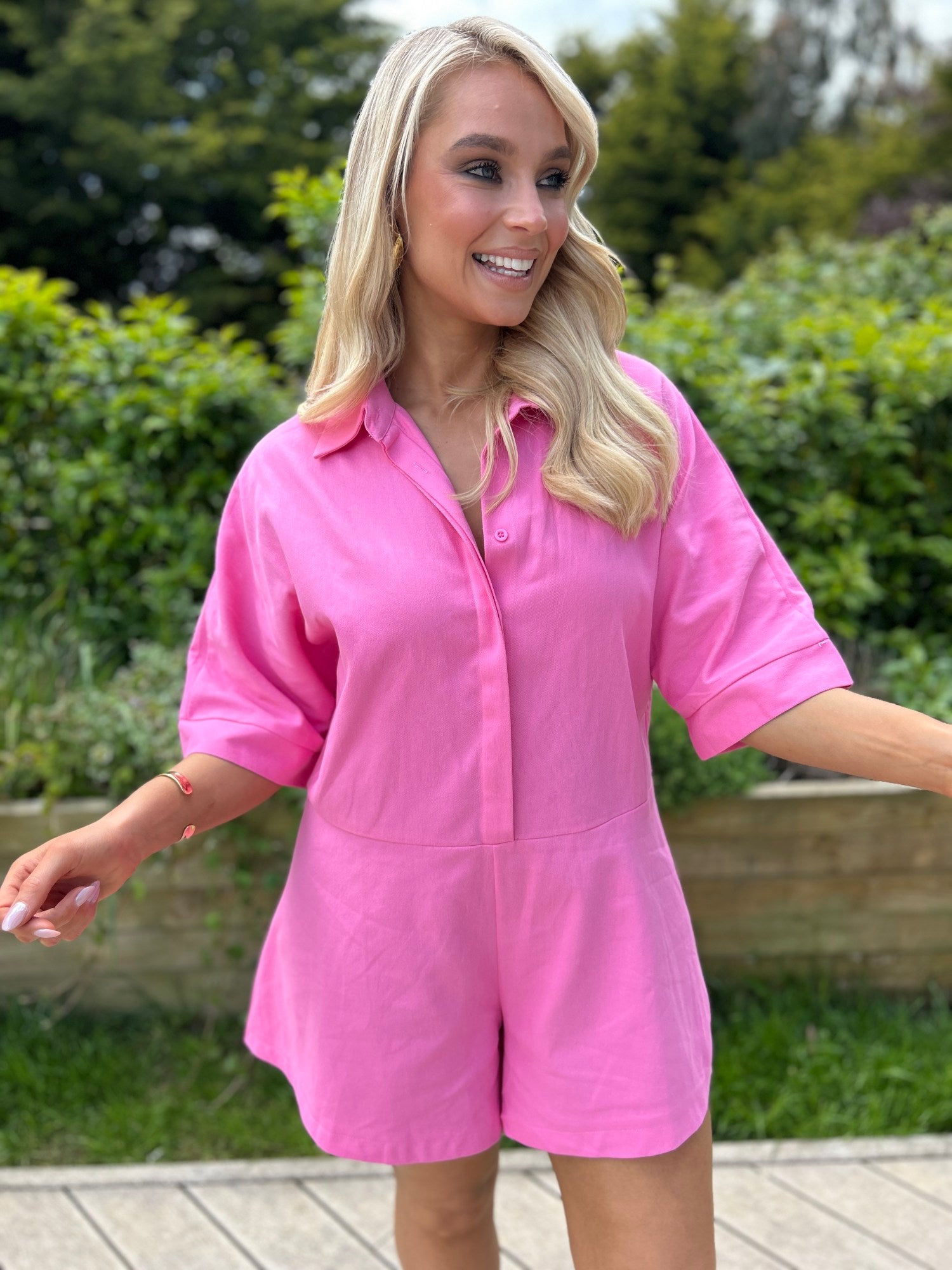 Anabel  Pink Playsuit - Image unknown