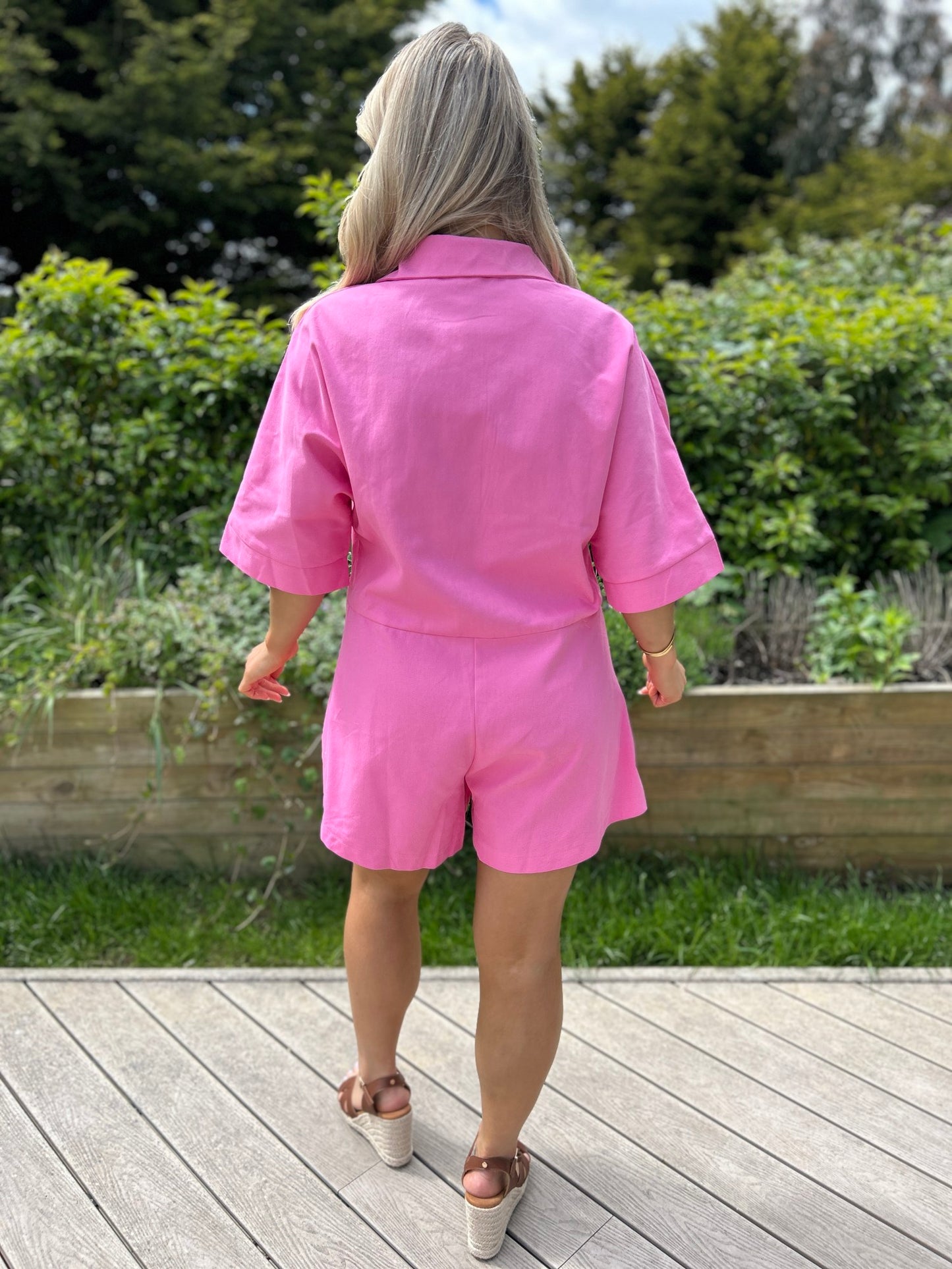 Anabel  Pink Playsuit - Image 11
