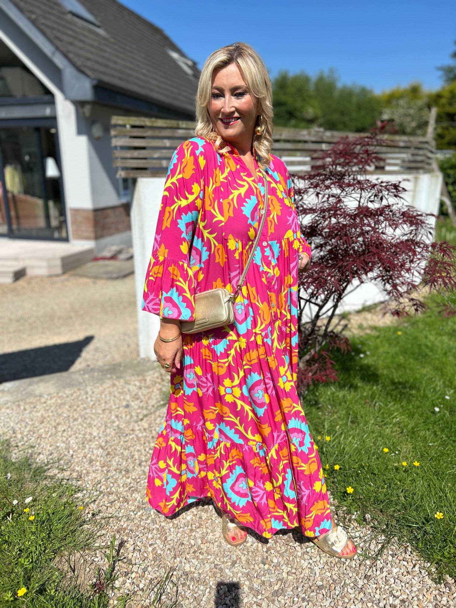 Grace Midi Dress Fuchsia - Image unknown