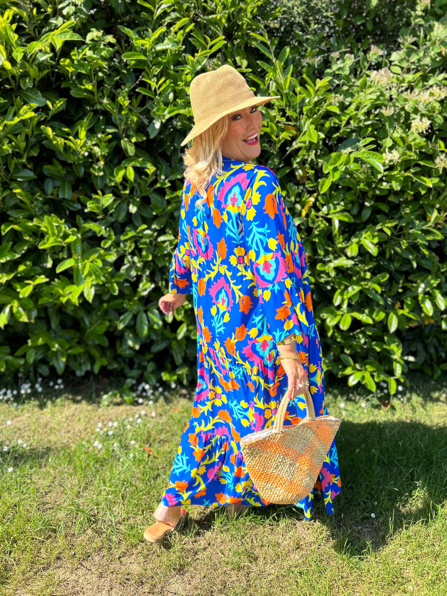 Grace Midi Dress Blue - Image unknown