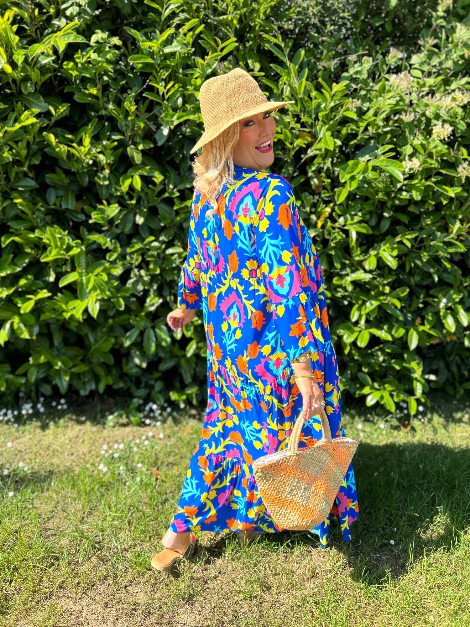 Grace Midi Dress Blue - Image unknown