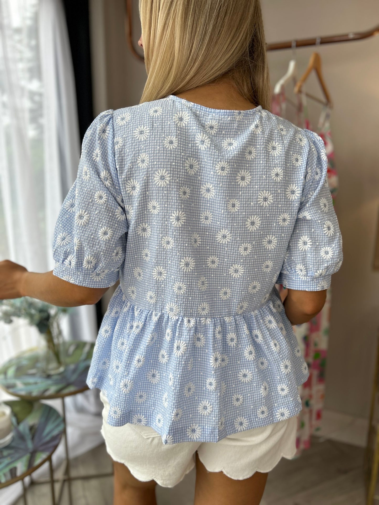 Blaine Daisy Blouse Blue - Image 7