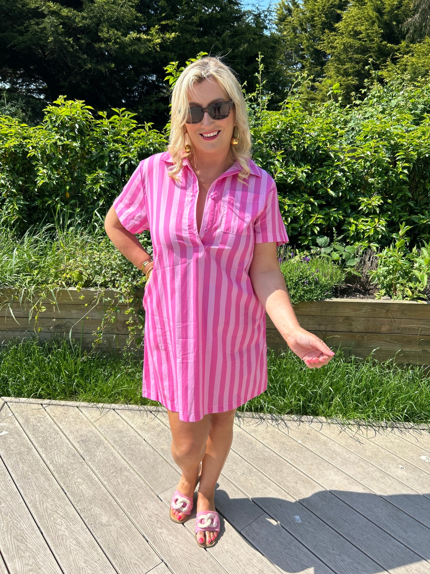 Milly Stripe Dress - Image unknown